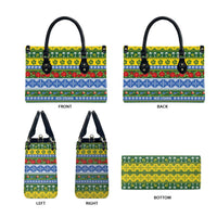 Solomon Islands Christmas Leather Bag The Solomons Melanesian Meri Krismas - Polynesian Pride