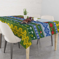 Solomon Islands Christmas Tablecloth The Solomons Melanesian Meri Krismas - Polynesian Pride