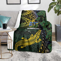 Solomon Islands Blanket 677 Proud Crocodile Melanesian Pattern - Polynesian Pride