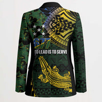 Solomon Islands Blazer 677 Proud Crocodile Melanesian Pattern - Polynesian Pride