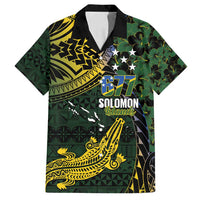 Solomon Islands Family Matching Puletasi and Hawaiian Shirt 677 Proud Crocodile Melanesian Pattern - Polynesian Pride