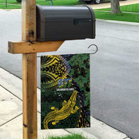 Solomon Islands Garden Flag 677 Proud Crocodile Melanesian Pattern - Polynesian Pride