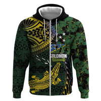 Solomon Islands Hoodie 677 Proud Crocodile Melanesian Pattern - Polynesian Pride