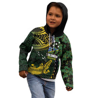 Solomon Islands Kid Hoodie 677 Proud Crocodile Melanesian Pattern - Polynesian Pride