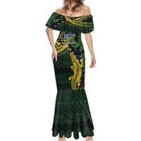 Solomon Islands Mermaid Dress 677 Proud Crocodile Melanesian Pattern - Polynesian Pride