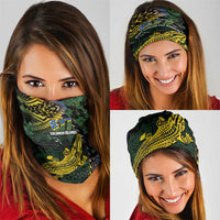 Solomon Islands Neck Gaiter 677 Proud Crocodile Melanesian Pattern - Polynesian Pride