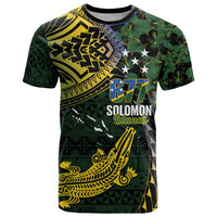 Solomon Islands T Shirt 677 Proud Crocodile Melanesian Pattern - Polynesian Pride