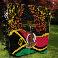 Vanuatu Unity Day Quilt 29 November Coat Of Arms With Flag Style LT14 - Polynesian Pride