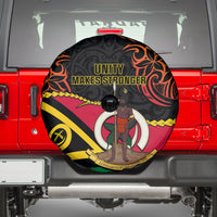 Vanuatu Unity Day Spare Tire Cover 29 November Coat Of Arms With Flag Style LT14 - Polynesian Pride