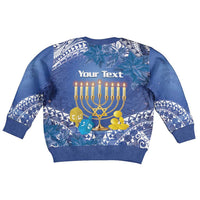 Hanukkah Jewish Festival Kid Ugly Christmas Sweater It's Lit - Polynesian Pattern LT14 - Polynesian Pride