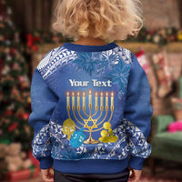 Hanukkah Jewish Festival Kid Ugly Christmas Sweater It's Lit - Polynesian Pattern LT14 - Polynesian Pride