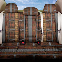 Malo e Lelei Tonga Back Car Seat Cover Tongan Ngatu Tapa Cloth LT14 One Size Orange - Polynesian Pride