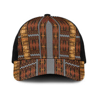 Malo e Lelei Tonga Baseball Net Cap Tongan Ngatu Tapa Cloth - Polynesian Pride