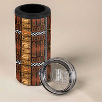 Malo e Lelei Tonga 4 in 1 Can Cooler Tumbler Tongan Ngatu Tapa Cloth LT14 - Polynesian Pride