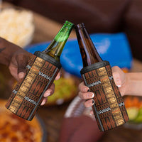 Malo e Lelei Tonga 4 in 1 Can Cooler Tumbler Tongan Ngatu Tapa Cloth LT14 - Polynesian Pride