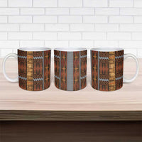 Malo e Lelei Tonga Ceramic Mug Tongan Ngatu Tapa Cloth LT14 - Polynesian Pride