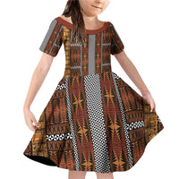 Malo e Lelei Tonga Family Matching Off Shoulder Short Dress and Hawaiian Shirt Tongan Ngatu Tapa Cloth - Polynesian Pride