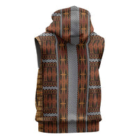 Malo e Lelei Tonga Sleeveless Zip Hoodie Tongan Ngatu Tapa Cloth - Polynesian Pride