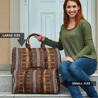 Malo e Lelei Tonga Travel Bag Tongan Ngatu Tapa Cloth LT14 - Polynesian Pride