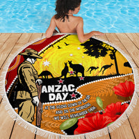 New Zealand And Australia ANZAC Day Beach Blanket Aboriginal Maori Starring Night Style
