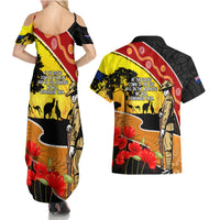 New Zealand And Australia ANZAC Day Couples Matching Summer Maxi Dress and Hawaiian Shirt Aboriginal Maori Starring Night Style LT14 - Polynesian Pride