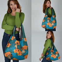 Hawaii Luau Party Grocery Bag Dancing Girl Tropical Flowers LT14 - Polynesian Pride