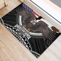 Talofa American Samoa Flag Day Rubber Doormat Bald Eagle Polynesian Tattoo