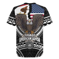 Talofa American Samoa Flag Day Rugby Jersey Bald Eagle Polynesian Tattoo