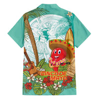 Hawaii Cinco de Mayo Family Matching Off Shoulder Maxi Dress and Hawaiian Shirt Chili Pepper Hula Girl Tropical Vibes