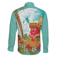 Hawaii Cinco de Mayo Family Matching Short Sleeve Bodycon Dress and Hawaiian Shirt Chili Pepper Hula Girl Tropical Vibes