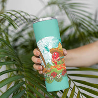 Hawaii Cinco de Mayo Skinny Tumbler Chili Pepper Hula Girl Tropical Vibes