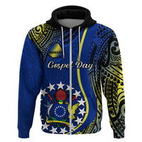 Polynesian Pride Cook Islands Hoodie Mangaia Gospel Day Blue Version LT14 - Polynesian Pride