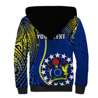 Personalised Cook Islands Sherpa Hoodie Mangaia Gospel Day Blue Version LT14 - Polynesian Pride