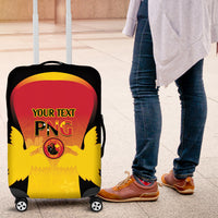 Custom Papua New Guinea Cricket Luggage Cover 2024 Go PNG LT14 Black - Polynesian Pride