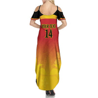Custom Papua New Guinea Cricket Summer Maxi Dress 2024 Go PNG LT14 - Polynesian Pride
