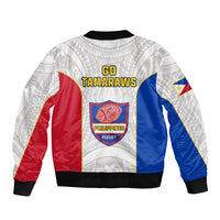Philippines Rugby Sleeve Zip Bomber Jacket Pacific Pilipinas Go Tamaraws LT14 - Polynesian Pride