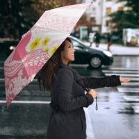 Pink Hawaii Shark Tattoo Umbrella Puakenikeni Lei Plumeria Polynesian Pattern
