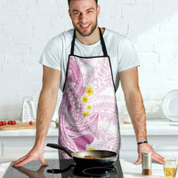 Purple Hawaii Shark Tattoo Apron Puakenikeni Lei Plumeria Polynesian Pattern