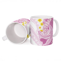 Purple Hawaii Shark Tattoo Ceramic Mug Puakenikeni Lei Plumeria Polynesian Pattern LT14 - Polynesian Pride