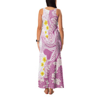 Purple Hawaii Shark Tattoo Family Matching Tank Maxi Dress and Hawaiian Shirt Puakenikeni Lei Plumeria Polynesian Pattern LT14 - Polynesian Pride