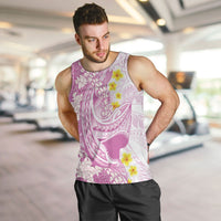 Purple Hawaii Shark Tattoo Men Tank Top Puakenikeni Lei Plumeria Polynesian Pattern LT14 Purple - Polynesian Pride