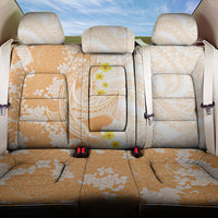 Orange Hawaii Shark Tattoo Back Car Seat Cover Puakenikeni Lei Plumeria Polynesian Pattern