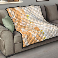 Orange Hawaii Shark Tattoo Quilt Puakenikeni Lei Plumeria Polynesian Pattern