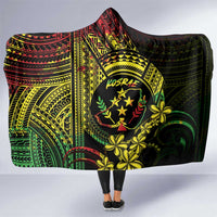 Reggae Kosrae Liberation Day Hooded Blanket September 8 Polynesian Tattoo - Polynesian Pride