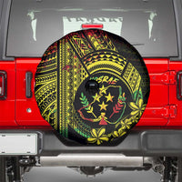 Reggae Kosrae Liberation Day Spare Tire Cover September 8 Polynesian Tattoo - Polynesian Pride