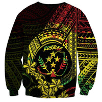 Reggae Kosrae Liberation Day Sweatshirt September 8 Polynesian Tattoo - Polynesian Pride