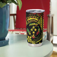 Reggae Kosrae Liberation Day Tumbler Cup September 8 Polynesian Tattoo - Polynesian Pride
