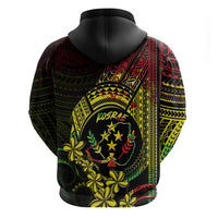 Reggae Kosrae Liberation Day Zip Hoodie September 8 Polynesian Tattoo - Polynesian Pride