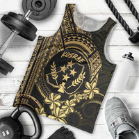 Gold Kosrae Liberation Day Men Tank Top September 8 Polynesian Tattoo - Polynesian Pride