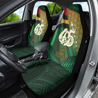Long Live Vanuatu Independence Day Car Seat Cover 45th Anniversary Woven Pattern - Polynesian Pride